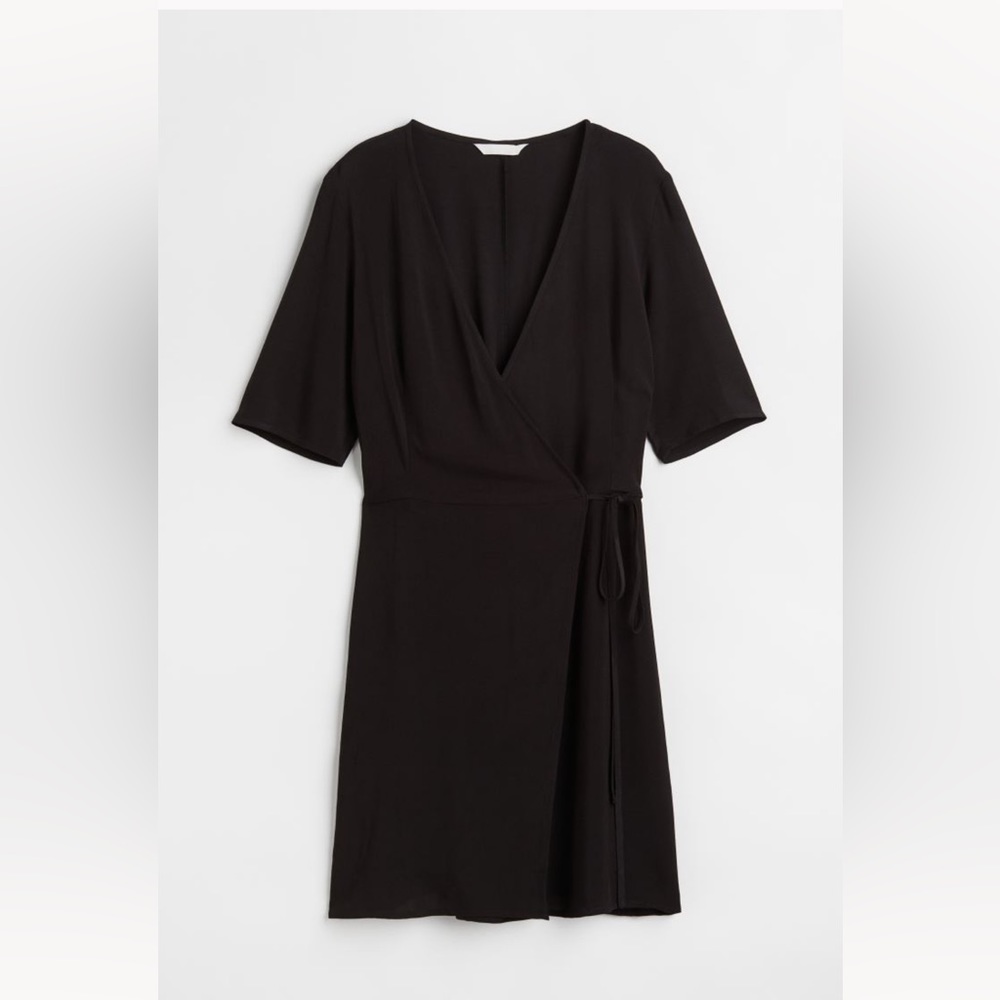 Black H&M wrap dress